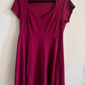 Torrid Rich Wine Midi Dress